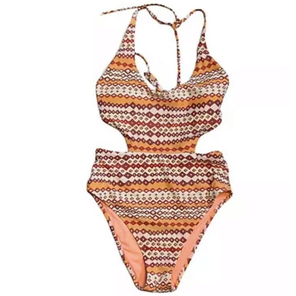 Aerie Monokini Print Swimsuit Sz M